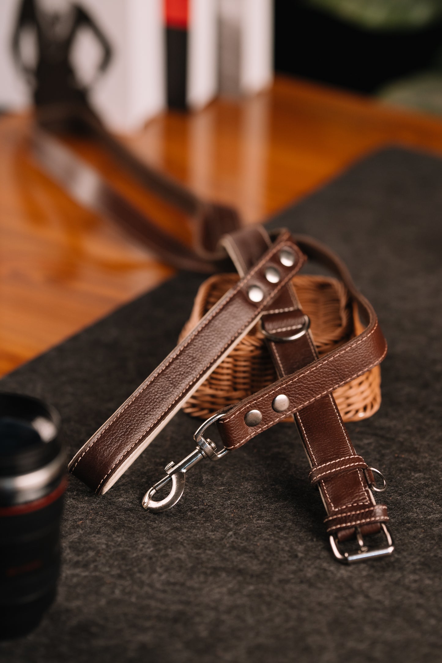 Classic Canine Collar & Leash (TAN)