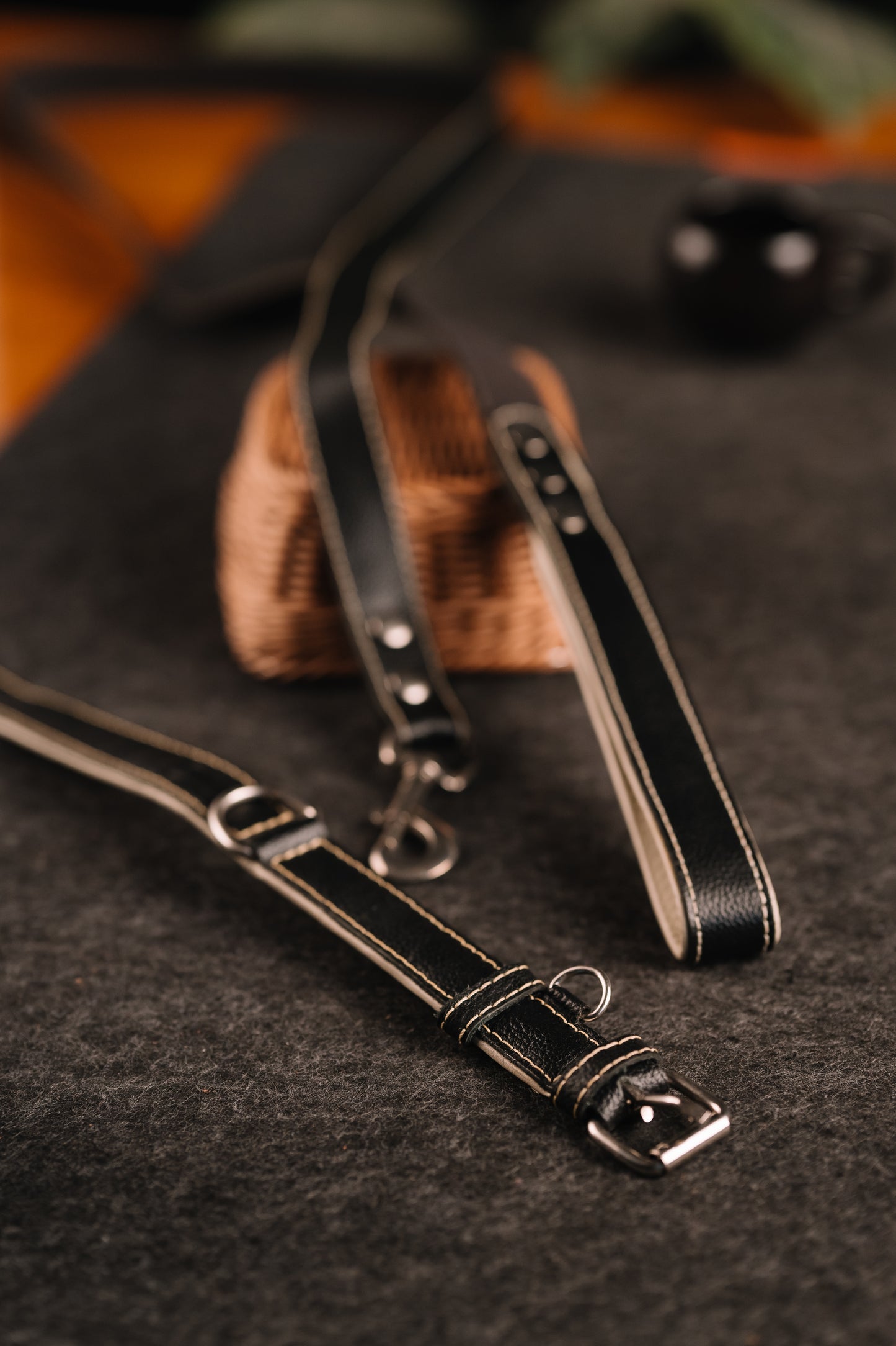 Classic Canine Collar & Leash (BLACK)